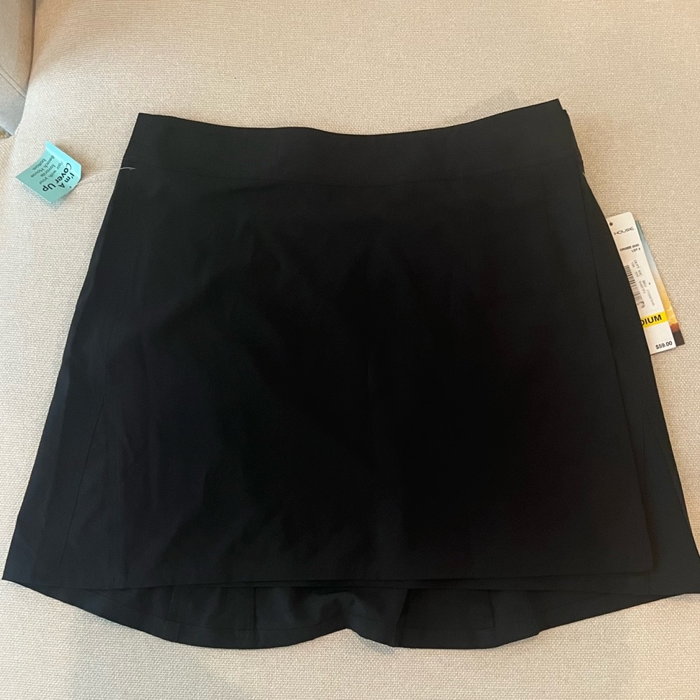 Beach House black cover up skirt- NWT